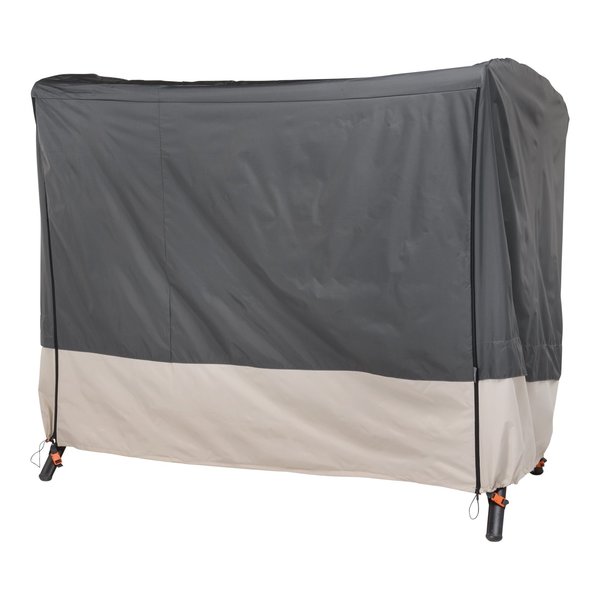 Modern Leisure Renaissance Patio Swing Cover, 81 in. L x 52 in. W x 7 in. H, Gray 3099